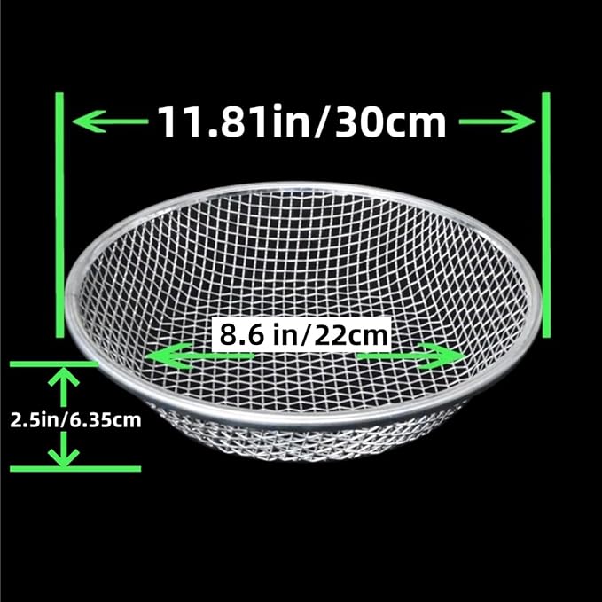 Mesh Gardening Sifter, 10mm Sieve mesh Size， Perfect for 5 Gallon Bucket,for Sand Rocks Dirt