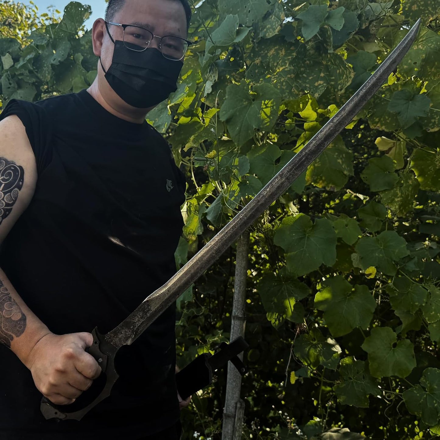 High Manganese Steel Blade Machete for Cutting Trees Heavy Duty Full Tang Outdoor Survival Hunting Tactical Sword