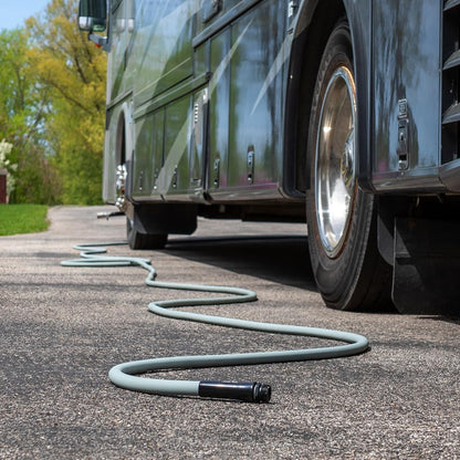 Flexzilla Colors Garden Hose 5/8 in. x 75 ft., Lightweight All-Weather Water Hose, Durable and Flexible, Leak-Free Connections, Slate Gray