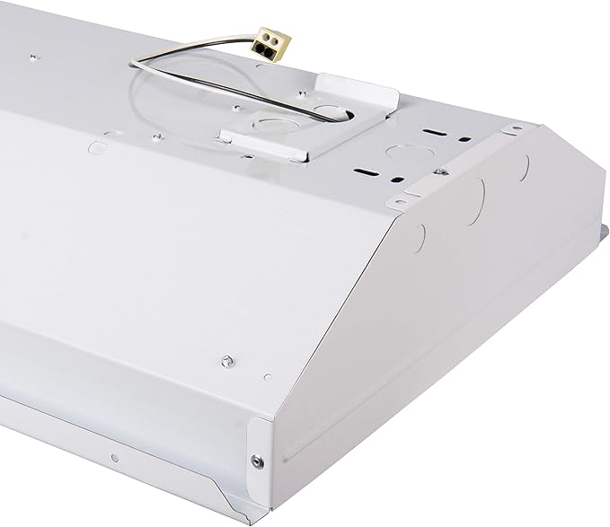 PrimeLights 4 Lamp Bulb High Bay T8 LED HighBay Utility Shop Garage Warehouse Light Fixture 11,000 LUMENS! Commercial Grade 15" X 48" White W/Mirrored Reflector W/LED Tubes 11,000 Lumens Bright