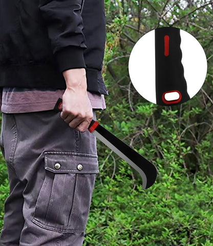 Machete, 15 Inch Gardening Machete for Outdoor and Yard Work, 3Cr13 Stainless Steel and Non-Slip Handle with Nylon Sheath