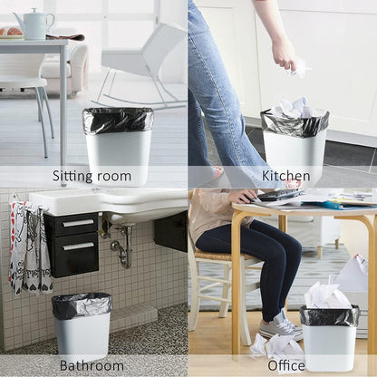 Teivio 3 Gallon 300 Counts Strong Trash Bags Garbage Bags, Bathroom Trash Can Bin Liners, Small Plastic Bags for Home Office Kitchen Kitchen (Black)