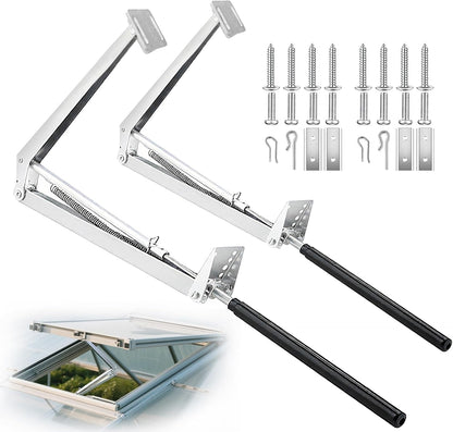 Greenhouse Automatic Vent Opener Automatic Greenhouse Window Openers Solar Heat Sensitive Greenhouse Ventilation Kit Greenhouse Vent Automatic Opener Auto Roof Vent Opener (2, Silver)