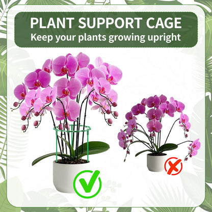 Moiggonoy 12 Pack Plant Support Stakes Sets - Versatile Plant Cages, Stackable Garden Flower