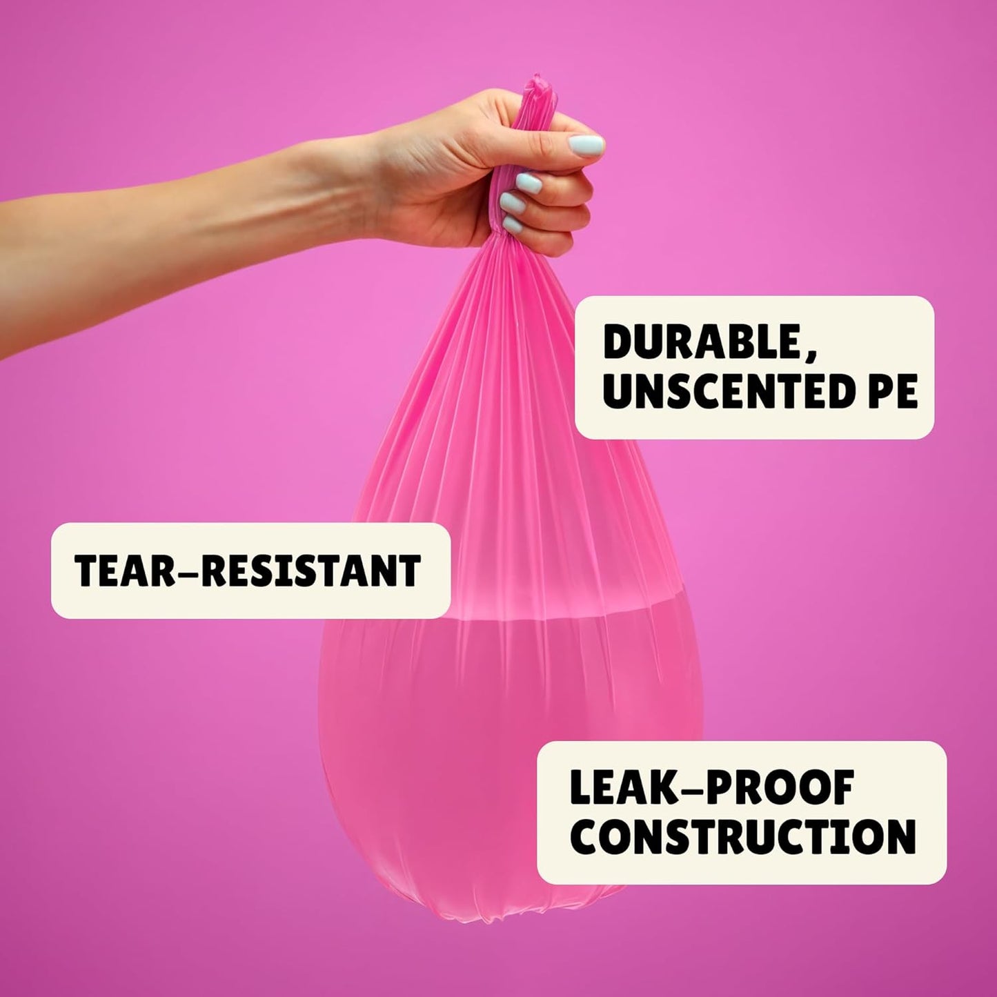 FORID 8 Gallon Trash Bags Multi Colored - Extra Thick Garbage Bags Unscented, Strong Plastic Waste Can Liners for Home Bathroom Office Kitchen,150 Bags 5 Rolls,30 Liters