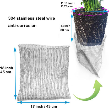5pcs 5 Gallon Gopher and Vole Wire Baskets Protect Plants, Trees, Flowers and Bulbs from Voles, Gophers and Moles