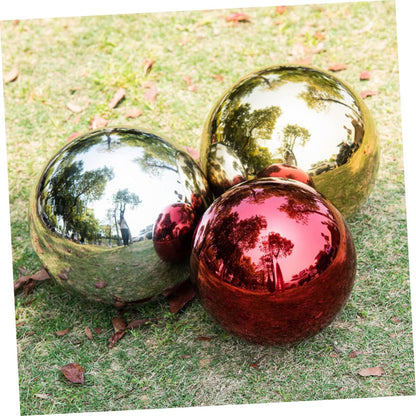 Colored Reflective Gazing Ball Polished Garden Decor Decorative Mirror Globe for Outdoor Spaces Vibrant Reflective Sphere for Lawn and Decoration