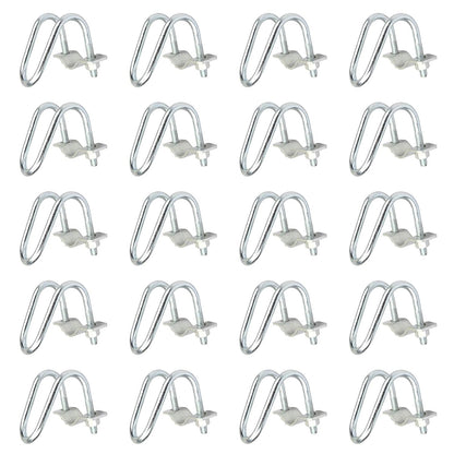 20 PCS Conduit Cross-Connector Vertical Pipe Clip for 3/4" EMT Electrical Pipe(OD 0.922"), Also Fits 1" Round Tube, Crossover Clamp for Greenhouse, Fence