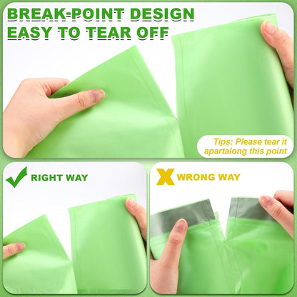 200 Count 13 Gallon Compostable Trash Bags with Drawstring Tall Kitchen Food Scrap Waste Bag Heavy Duty Extra Thick 1 Mil Tear Resistant for Lawn Yard Home Kitchen Office