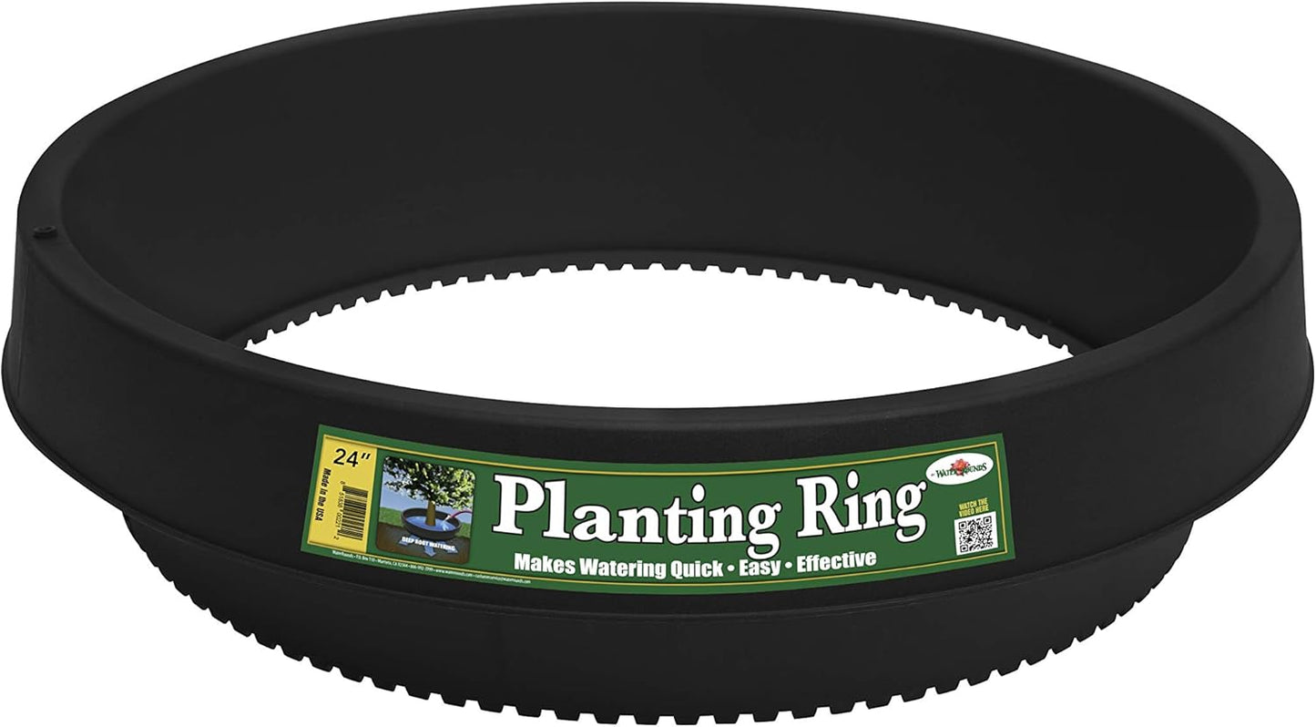 6 Pack of 24 in Planting Rings. Edging and Water Retention. Protects Trees and Separates Rock, Mulch and Grass