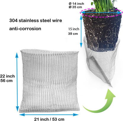 5pcs 10 Gallon Gopher and Vole Wire Baskets Protect Plants, Trees, Flowers and Bulbs from Voles, Gophers and Moles