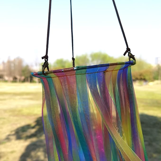 Ribbon Windsock Streamer, Outdoor Decorations for Your Patio, Garden, Yard, Dock and Camper