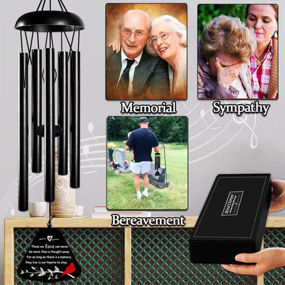 Sympathy Wind Chimes for Loss of Loved One, 30'' Cardinal Wind Chimes for Outside, Bereavement Gift in Memory of Loved One, Memorial Gifts for Loss of Mother Father Condolence Remembrance