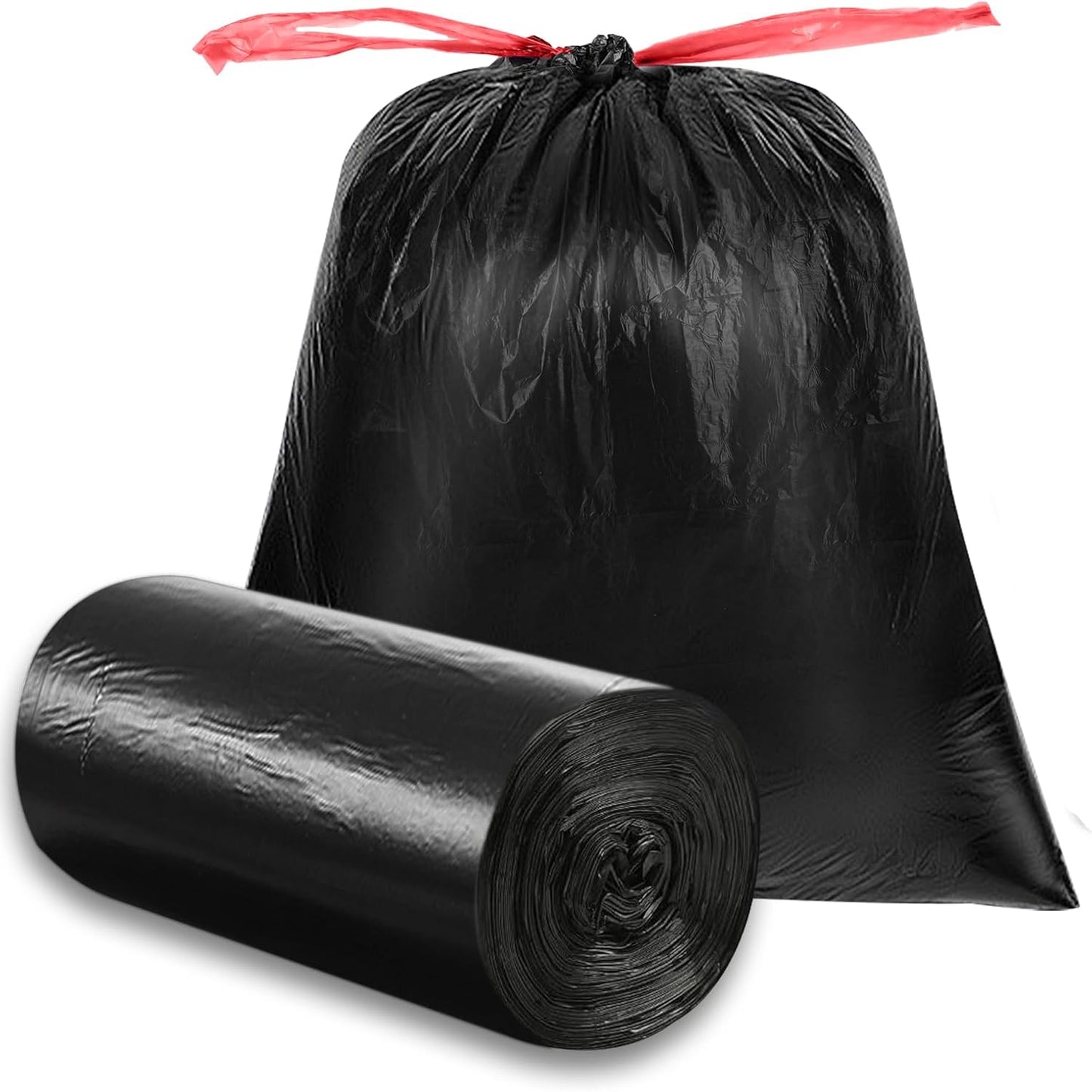 O2frepak 33 Gallon Drawstring Tall Kitchen Trash Bags,Clean Fresh Scent and Heavy Duty Garbage Bags(30 Count,80x100cm)