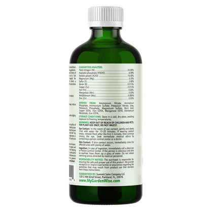 3-1-2 Liquid Fertilizer Concentrate with Micronutrients - Optimal Fiddle Leaf Fig Plant Food, Ideal for Ficus Lyrata & Fig Trees, Gold Leaf Enhanced Indoor Plant Fertilizer (32 OZ)