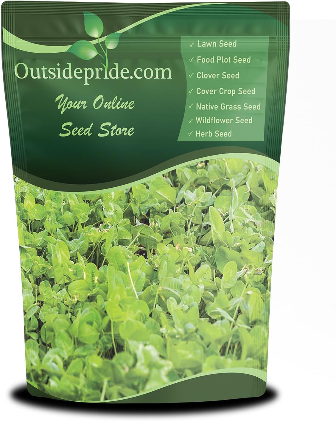 Outsidepride Perennial Clover King Seed Mix - 40 lbs Nitrocoated, Inoculated, Heat & Cold Tolerant, Alfalfa-Enhanced Food Plot Seeds for Deer & Wildlife, Ideal for Spring, Summer, & Winter Plots