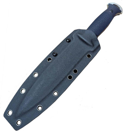 NLX Premier 12" Full Tang Stainless Steel Machete with G10 Handle & Durable PVC Kydex Sheath. for Collection, Gift and Camping Purpose (Black)