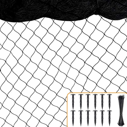 Bird Netting 50ft x 100ft, Heavy Duty Garden Net 1 inch Mesh Nylon Nettings for Chicken Coop Roof, Poultry Netting Deer Fence Trellis Net for Fruits Trees Plants