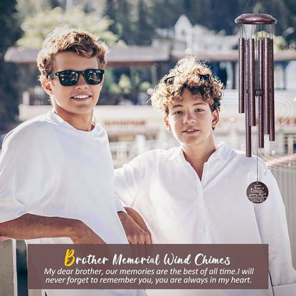 Memorial Gifts for Loss of Brother, 25''Memorial Wind Chimes, Bereavement, Condolence, Remembrance, Sympathy Gifts Windchimes in Memory of Brother