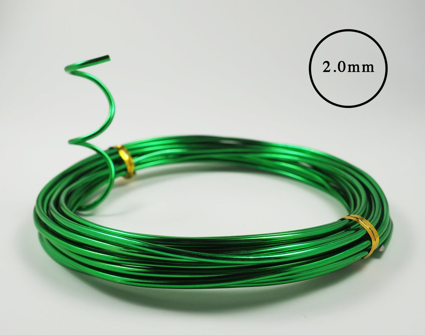 Aluminum Floral/Plant/Bonsai Tree Wire 5-Size Starter Set with Canvas Bag - 1.0mm, 1.5mm, 2.0mm, 2.5mm, 3.0mm (147 feet Total) - Choose Your Color (5 Sizes, Green)