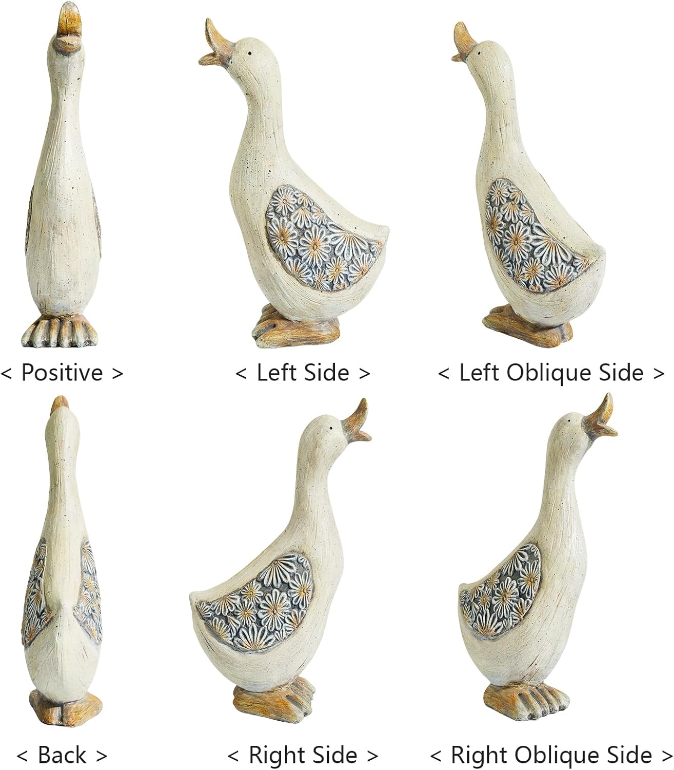 Artpual Duck Garden Outdoor Statues Garden Decor for Outside Garden Lawn Decor for Patio Yard Porch Balcony Home House Ornament, Garden Decor Gifts for Women and Men