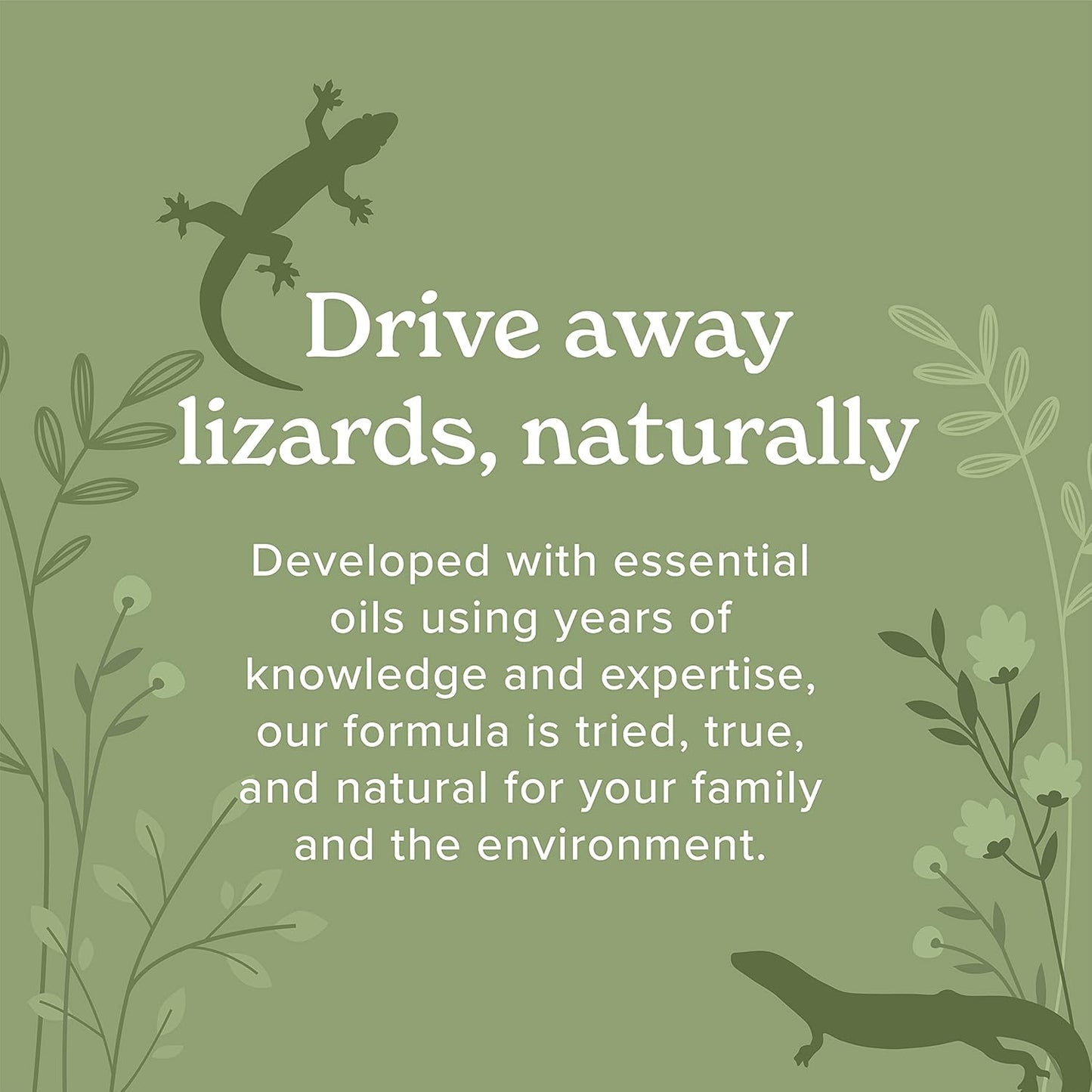 Lizard Control Spray - 32 oz - Natural Peppermint Formula - Indoor & Outdoor Use - Keeps Iguanas Away - Safe Around Kids & Pets