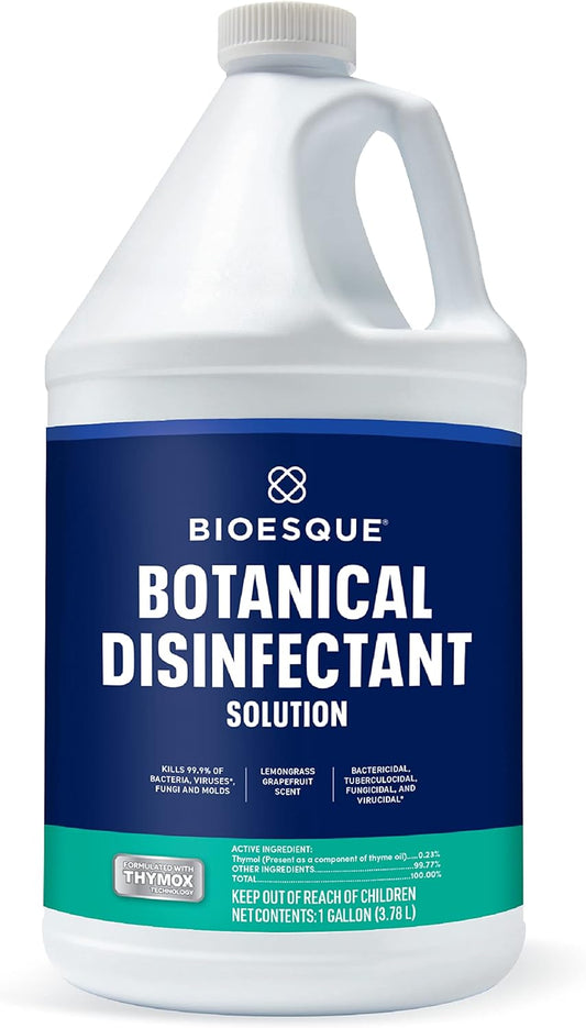 Bioesque Botanical Disinfectant Solution, Heavy Duty Broad-Spectrum Disinfectant, Kills 99.9% of