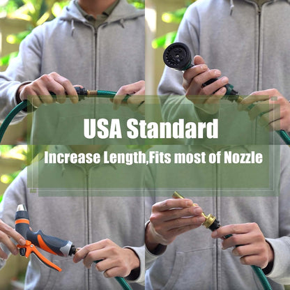 PVC Garden Hose - Flexible and Leakproof Water Hoses for Lawns (Green, 20FT)