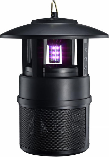 Mosquito Trap Outdoor, Flying Insect Bug Trap with Lighting, Sleep and Timer Functions, Gnat Flies Moths Wasps Beetles Catcher, Indoor Bug Mosquito Zapper Alternative, Black