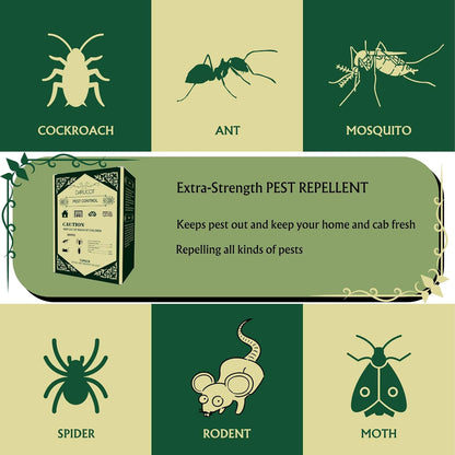 Pest Control Pounches, Mice Repellent, High-Strength Mouse Repellent, Rat Repellent, RV Mouse Deterrent Repels Rodents,Spiders,Roaches,Ants,Moths & Other Pests, Insect Repellent Indoor,