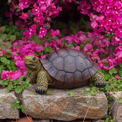 Garden Turtle Statue Decoration, Large Realistic Tortoise Figurine, Outdoor Lawn Ornament Garden Outdoor Courtyard, Lawn Landscape, Swimming Pool Decoration, Festival and Birthday Gifts