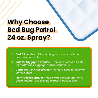 Natural Killer – 24oz Bottle – Child & Pet Safe, Non-Toxic Formula for Home, Office, Vehicles, Mattresses, Couches, Baseboards & More – Eco-Friendly Bed Insect Treatment