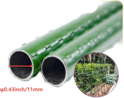 Steel Plant Stakes 4 Feet, Garden Plant Stakes 48 Inch,25 Pack Tomato Stakes for Growing Climbing Plants, Potted Plants, Tomatoes, Trees, Cucumber, Beans, Fences Poles