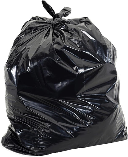Aluf Plastics T-Tough Roll Pack Low Density Repro Blend Star Seal Coreless Rolls Bag, 33 Gallon Capacity, 39" Length x 33" Width, H Strength, Black (Pack of 100)