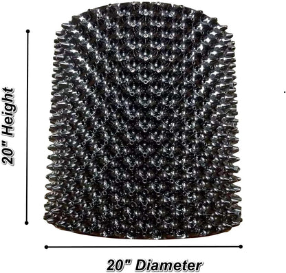 25 Gallon Air Pruning Containers 5-Pack, 100 Liter 20" X 20" D/H Special Packing Interlocked Large Air Root Pruning Planters for Big Tree Grow Outdoor(5 Pack 26 Gallon), Black