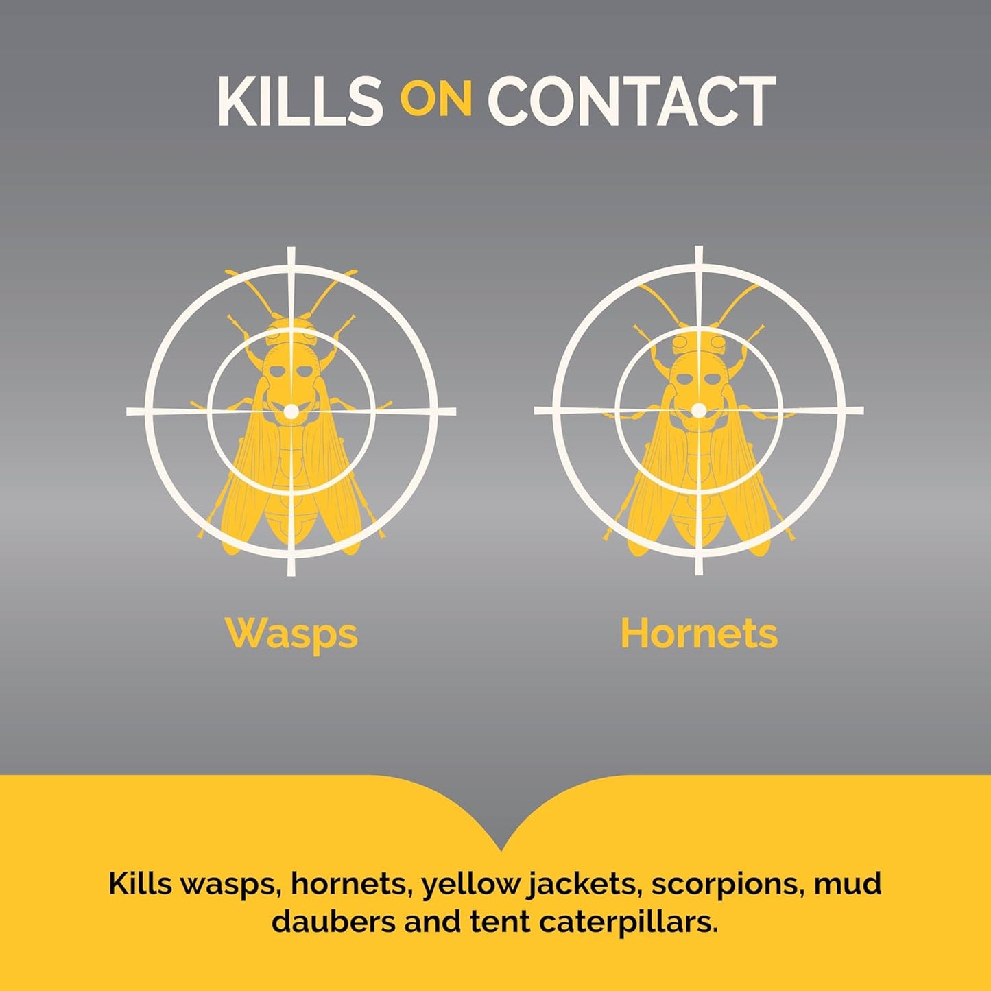 Hot Shot Wasp & Hornet Killer Spray, For Insects Eliminates the Nest, Sprays Up To 27 Feet, 14 fl Ounce, 2 Pack