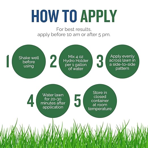 Turf Titan Hydro Holder Wetting Agent - Suspends Moisture in Your Grass Soil, Improves Water Drainage & Nutrient Uptake in Your Turf Grass, Promoting Healthy Soil - 1 Gallon
