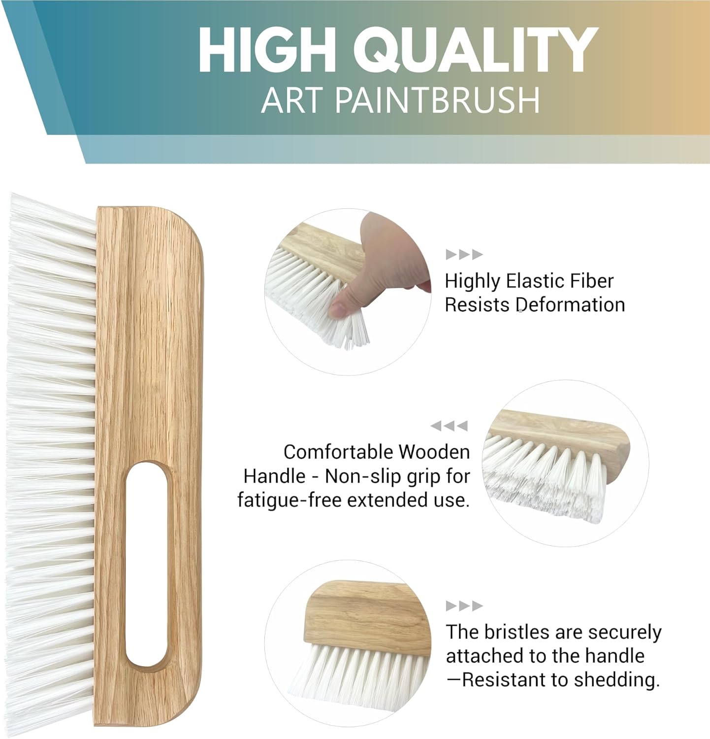 Wallpaper Brush Handle Trowel Hand Finish Concrete Trowel with Comfort Handle for Texturing Concrete in Curbs, Gutters and Other Hard to Reach Areas(WT402C)