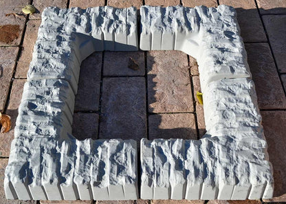 Concrete Mold Garden Edging Stone Garden Edging Tree Landscape Flower Sold 1 Piece BR09-1