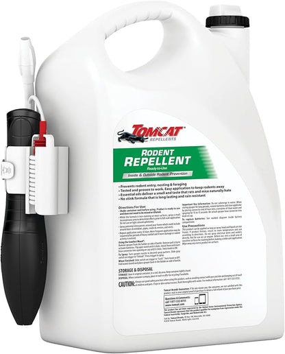 Tomcat Rodent Repellent for Indoor and Outdoor Mouse and Rat Prevention, Ready-to-Use, 1 gal. (2-Pack)