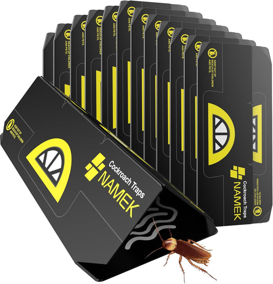 20-Pack Indoor Adhesive Cockroach Traps - Cockroach Glue Traps for Cockroachs Catchers - Long Lasting and Non-Toxic, Suitable for Children and Pets - Trap Pests