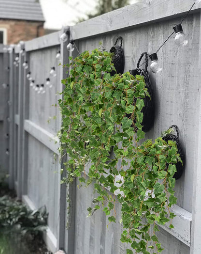 Hollyone Artificial Hanging Plants 35.4" Fake Ivy Vine Faux Ivy Leaves Fire and UV Resistant Hanging Plant Wall Greenery for House Room Patio Indoor Outdoor Home Shelf Office Wedding Decor