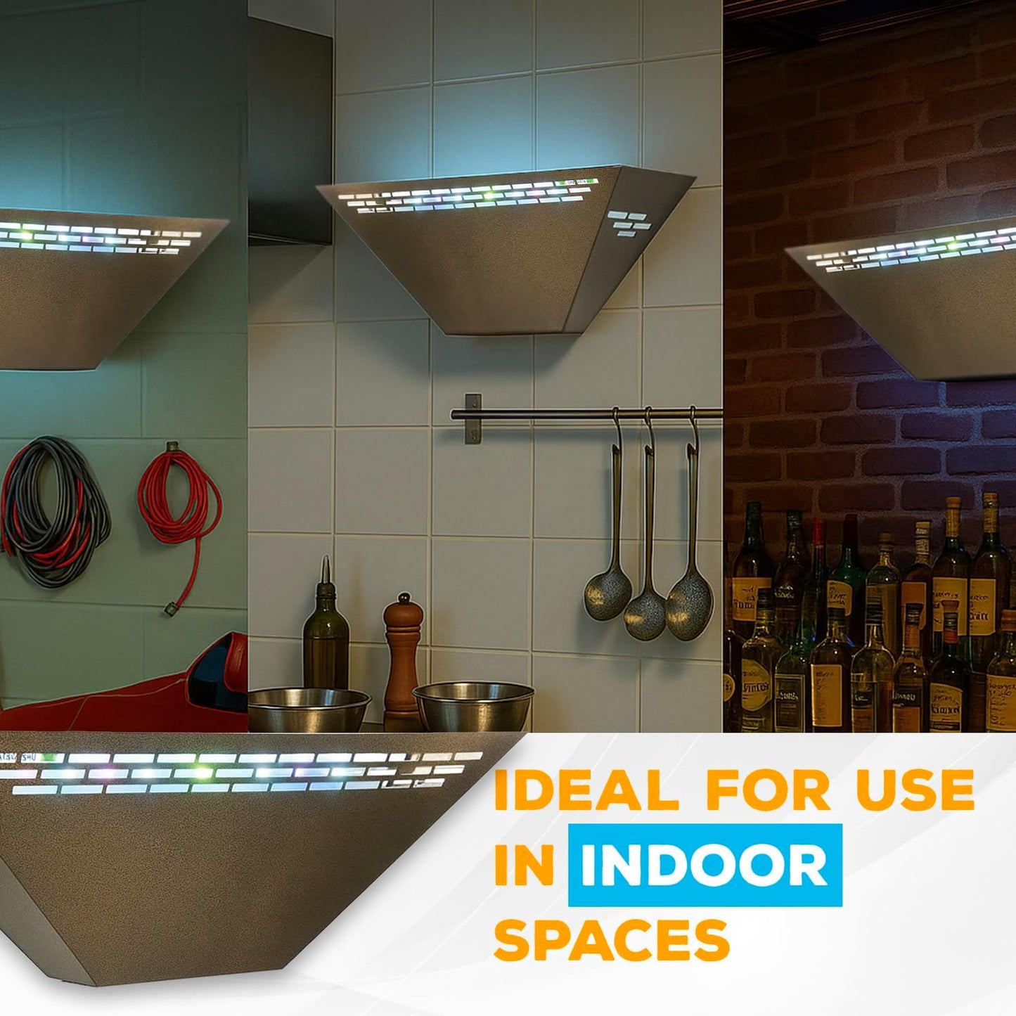 Gardner WS-85 Indoor Fly Trap with Proprietary LED, Decorative Wall Sconce Fly Light -40,000 Hour Rated Bulb, No Zap and Smell, Built to Last for Restaurants and Cafes, Made in USA for Commercial Use