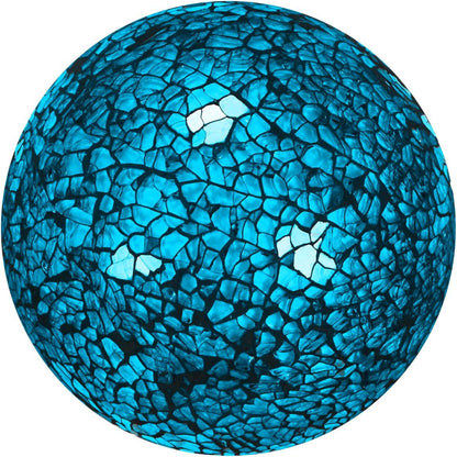 Decorative Ball for Bowls, 4 Inch Mosaic Glass Balls Decorative Glass Orbs for Home Decor/Dining Tables/Wedding Party/Coffee Table/Centerpiece Decor [Turquoise]