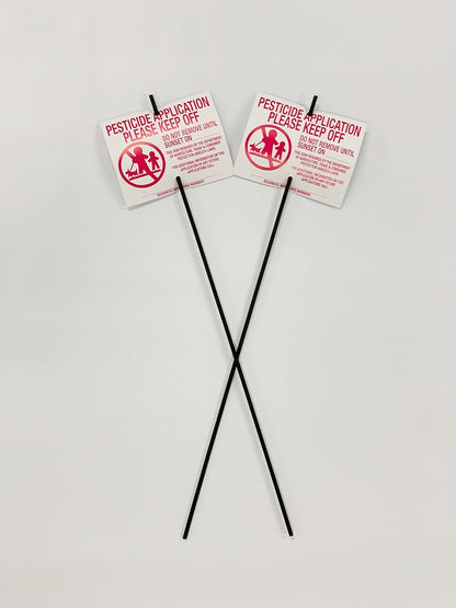 Lawn Treatment Application Stakes & Wisconsin Signs (Economy Style Stake / 500 pc. Pack)