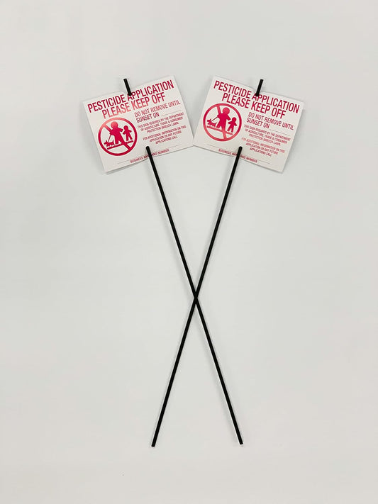 Lawn Treatment Application Stakes & Wisconsin Signs (Economy Style Stake / 500 pc. Pack)
