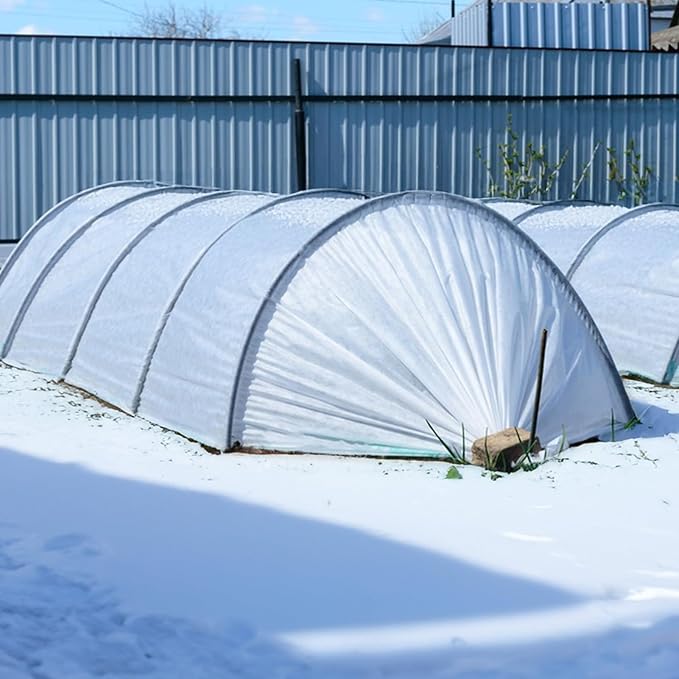 Plant Covers Freeze Protection 6.5 ft x 25 ft Fabric Frost Cloths for Outdoor Plants 1oz/yd² Floating Row Plant Blankets for Winter Frost Sun Protection