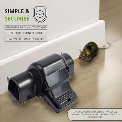 Rat Trap Set - 3 Packs + Gloves - Fast Kill Indoor & Outdoor Solution for Large Rats & Mice - User Manual for Easy Setup - Ultimate Choice