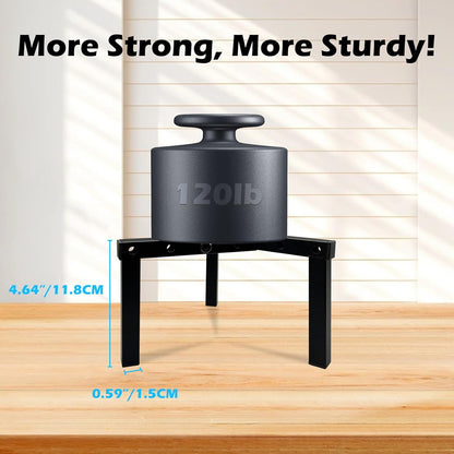 Three Legs Adjustable Metal Plant Stand for 5"-10" Plant Pot – Indoor & Outdoor (Black, 1 Pack)