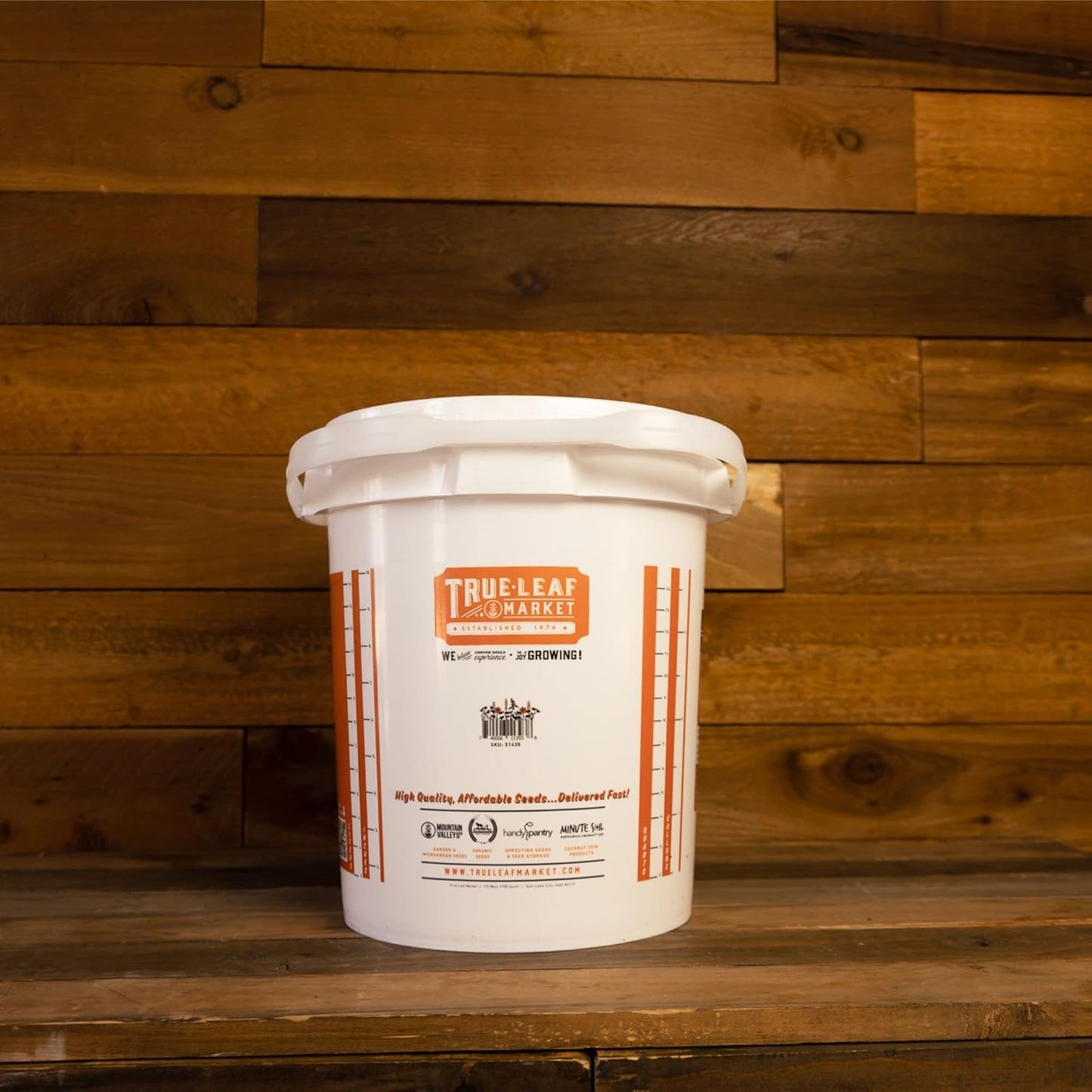 5 Gallon Bucket with Easy On/Off Ratcheting Lid - 3 Buckets - HDPE, Food Grade, BPA Free - Gardening & Composting Info - All Purpose Pail